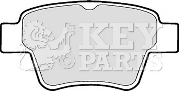 Key Parts KBP1920 - Тормозные колодки, дисковые, комплект unicars.by