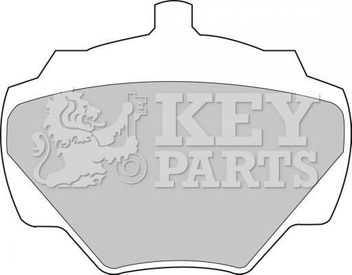 Key Parts KBP1528 - Тормозные колодки, дисковые, комплект unicars.by