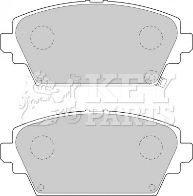 Key Parts KBP1652 - Тормозные колодки, дисковые, комплект unicars.by