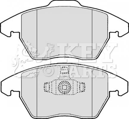 Key Parts KBP1888 - Тормозные колодки, дисковые, комплект unicars.by