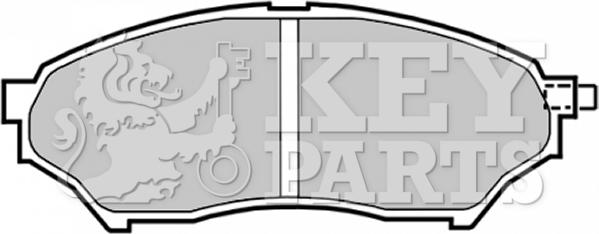 Key Parts KBP1759 - Тормозные колодки, дисковые, комплект unicars.by