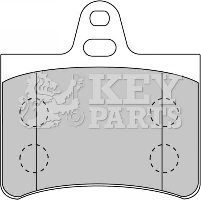 Key Parts KBP1710 - Тормозные колодки, дисковые, комплект unicars.by