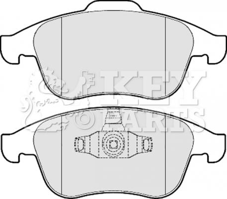 Key Parts KBP2057 - Тормозные колодки, дисковые, комплект unicars.by