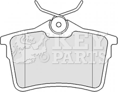 Key Parts KBP2063 - Тормозные колодки, дисковые, комплект unicars.by