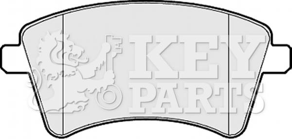 Key Parts KBP2152 - Тормозные колодки, дисковые, комплект unicars.by