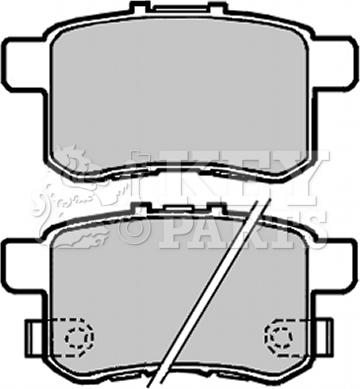 Key Parts KBP2103 - Тормозные колодки, дисковые, комплект unicars.by