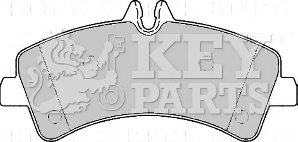 Key Parts KBP2170 - Тормозные колодки, дисковые, комплект unicars.by