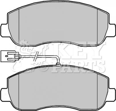 Key Parts KBP2266 - Тормозные колодки, дисковые, комплект unicars.by