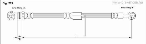 KK95KFT FT0660 - Тормозной шланг unicars.by