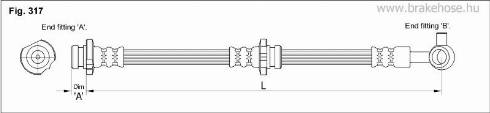 KK95KFT FT0847 - Тормозной шланг unicars.by