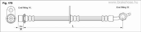 KK95KFT FT1417 - Тормозной шланг unicars.by