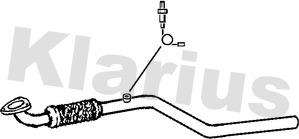 Klarius 150542 - Труба выхлопного газа unicars.by