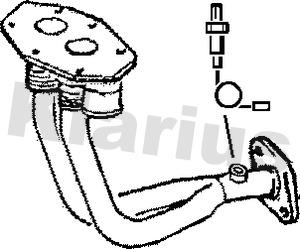 Klarius 301100 - Труба выхлопного газа unicars.by