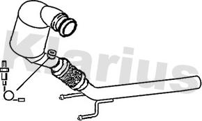 Klarius 324024 - Сажевый / частичный фильтр, система выхлопа ОГ unicars.by