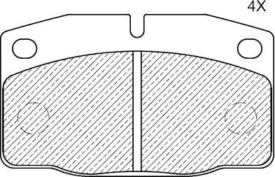 Klaxcar France 24566z - Тормозные колодки, дисковые, комплект unicars.by