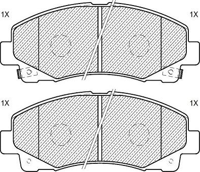 Klaxcar France 24658z - Тормозные колодки, дисковые, комплект unicars.by