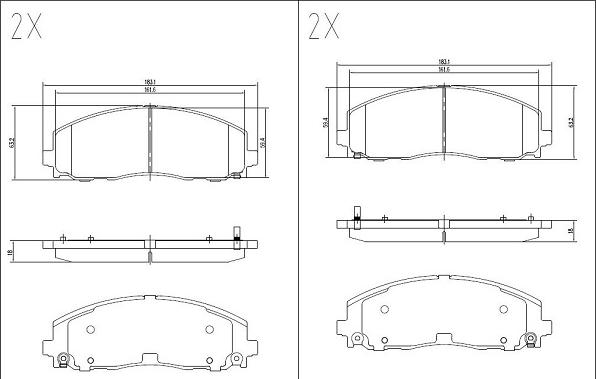 Klaxcar France 24639z - Тормозные колодки, дисковые, комплект unicars.by