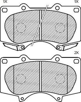 Klaxcar France 24158z - Тормозные колодки, дисковые, комплект unicars.by