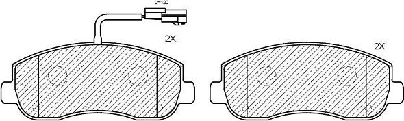 Klaxcar France 24177z - Тормозные колодки, дисковые, комплект unicars.by