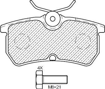 Klaxcar France 24840z - Тормозные колодки, дисковые, комплект unicars.by