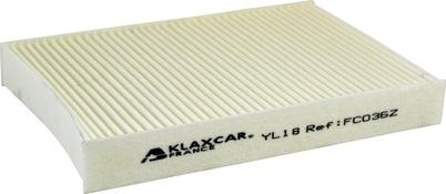 Klaxcar France FC036z - Фильтр воздуха в салоне unicars.by