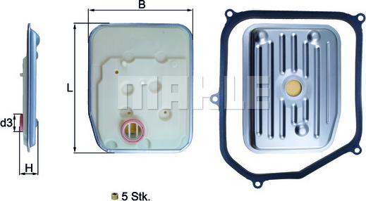 KNECHT HX 147KIT - Гидрофильтр, автоматическая коробка передач unicars.by