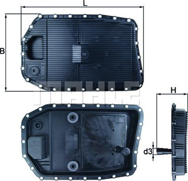 KNECHT HX 154 - Масляный поддон, автоматическая коробка передач unicars.by