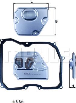 KNECHT HX 169KIT - Гидрофильтр, автоматическая коробка передач unicars.by