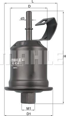 KNECHT KL 434 - Топливный фильтр unicars.by