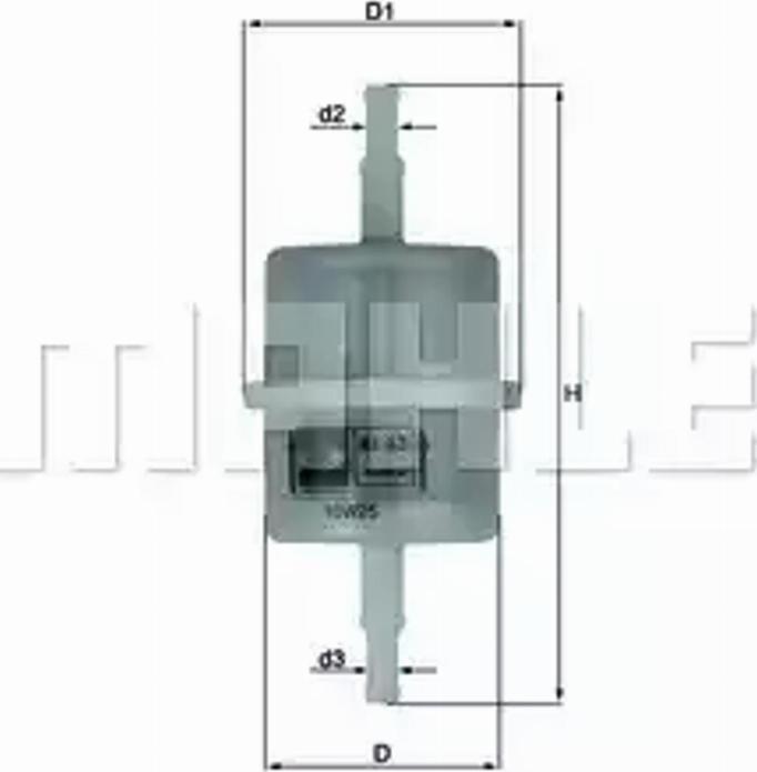 KNECHT KL 63 OF - Топливный фильтр unicars.by