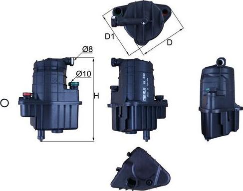 KNECHT KL 832D - Топливный фильтр unicars.by