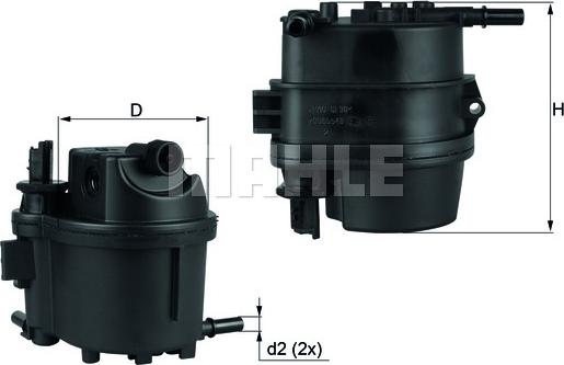 KNECHT KL 779 - Топливный фильтр unicars.by