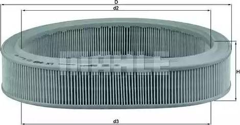 KNECHT LX 449 - Воздушный фильтр, двигатель unicars.by