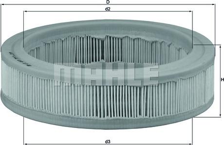 KNECHT LX 487 - Воздушный фильтр, двигатель unicars.by