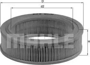 KNECHT LX 48 - Воздушный фильтр, двигатель unicars.by