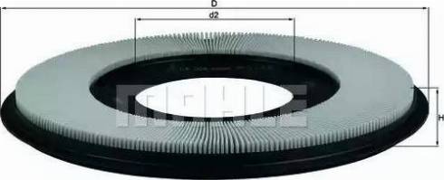 KNECHT LX 556 - Воздушный фильтр, двигатель unicars.by