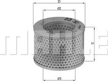 KNECHT LX 192 - Воздушный фильтр, двигатель unicars.by