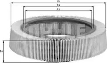 KNECHT LX 65 - Воздушный фильтр, двигатель unicars.by