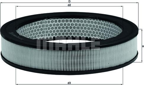 KNECHT LX 8 - Воздушный фильтр, двигатель unicars.by