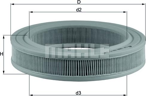 KNECHT LX 386 - Воздушный фильтр, двигатель unicars.by