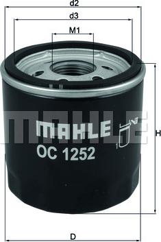 KNECHT OC 1252 - Масляный фильтр unicars.by