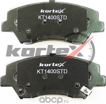 Kortex KT1400STD - Тормозные колодки, дисковые, комплект unicars.by