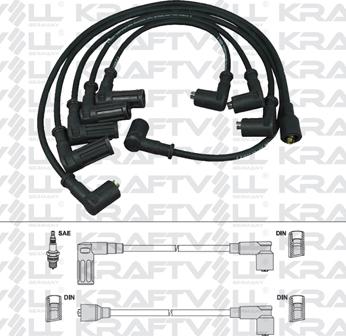 KRAFTVOLL GERMANY 05070215 - Комплект проводов зажигания unicars.by