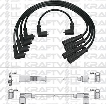 KRAFTVOLL GERMANY 05070285 - Комплект проводов зажигания unicars.by