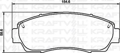 KRAFTVOLL GERMANY 07010091 - Тормозные колодки, дисковые, комплект unicars.by