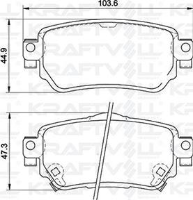 KRAFTVOLL GERMANY 07010093 - Тормозные колодки, дисковые, комплект unicars.by