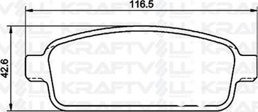 KRAFTVOLL GERMANY 07010056 - Тормозные колодки, дисковые, комплект unicars.by