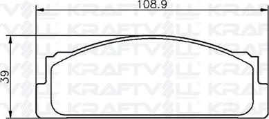 KRAFTVOLL GERMANY 07010002 - Тормозные колодки, дисковые, комплект unicars.by