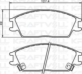 KRAFTVOLL GERMANY 07010007 - Тормозные колодки, дисковые, комплект unicars.by