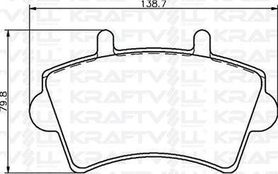 KRAFTVOLL GERMANY 07010016 - Тормозные колодки, дисковые, комплект unicars.by